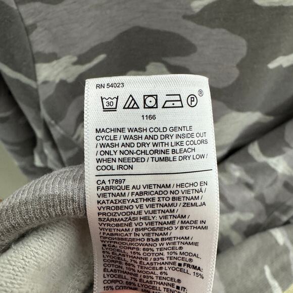 Athleta Balance Camo Gray Sweatshirt Mini Dress US Women's 1X Plus - Picture 7 of 8